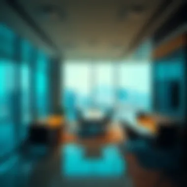 Interior Office Space in Concord Tower Interior design of a modern office within Concord Tower.
