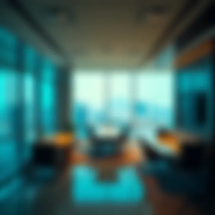 Interior Office Space in Concord Tower Interior design of a modern office within Concord Tower.