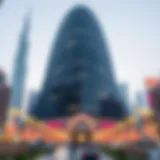 Architectural Marvels of Dubai Boulevard Stunning view of Dubai Boulevard's architectural marvels