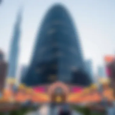 Architectural Marvels of Dubai Boulevard Stunning view of Dubai Boulevard's architectural marvels