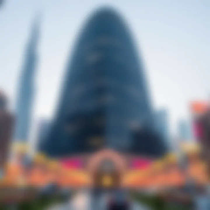 Architectural Marvels of Dubai Boulevard Stunning view of Dubai Boulevard's architectural marvels
