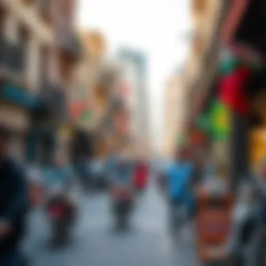 Vibrant Lifestyle in Bur Dubai Vibrant street scene in Bur Dubai highlighting the dynamic lifestyle of residents