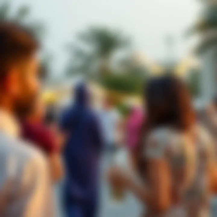 A vibrant community event in Oud Metha highlighting neighborly connections