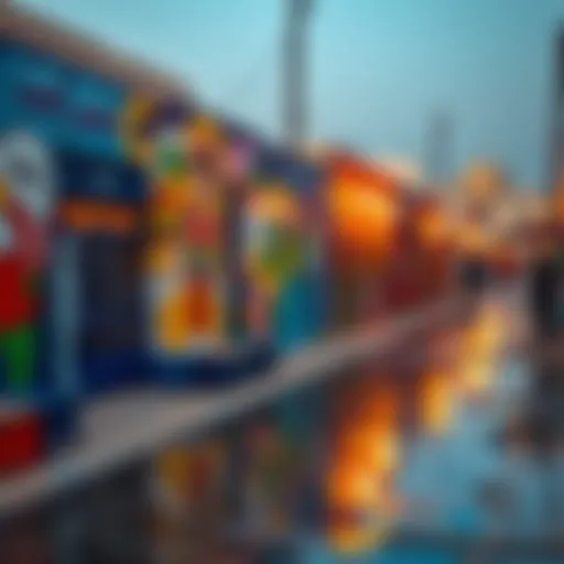 Cultural Reflections in Al Quoz Vibrant street art reflecting the cultural diversity of Al Quoz