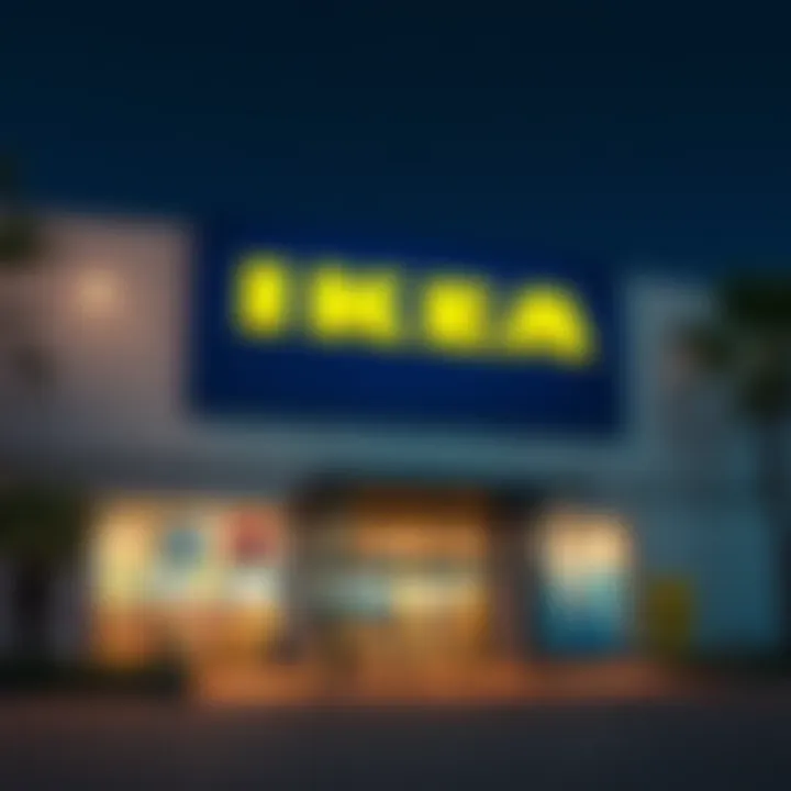 Exterior view of the nearest IKEA store in Dubai