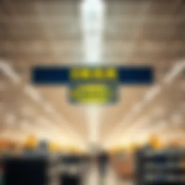 Navigating through an IKEA store layout