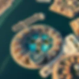 Aerial view showcasing the intricate design of Palm Deira