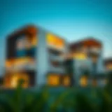 Modern architectural design showcasing Iman Developer's projects