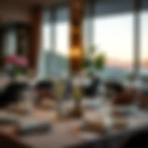 Elegant Dining Experience Elegant dining setup with exquisite tableware