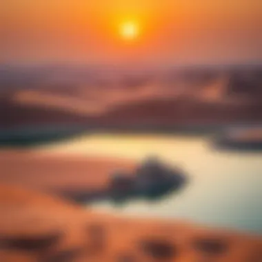 Al Qudra Lakes: A Serene Oasis in the Desert Tranquil Al Qudra Lakes surrounded by desert