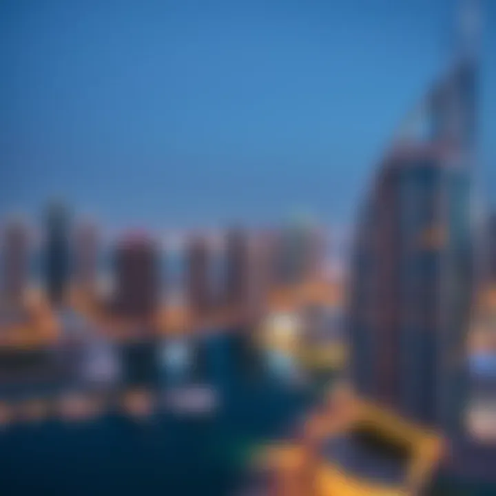 Dubai Marina: A Marvel of Modern Architecture Stunning view of Dubai Marina with skyscrapers