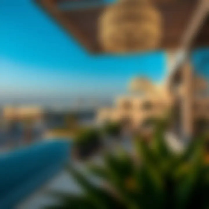 Lifestyle in Dubai's Real Estate Luxurious lifestyle settings in Dubai, highlighting residential options