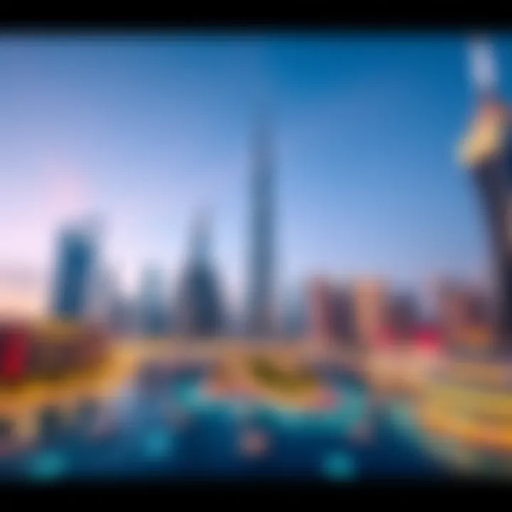 Dubai's Architectural Marvels Stunning skyline of Dubai showcasing modern architecture