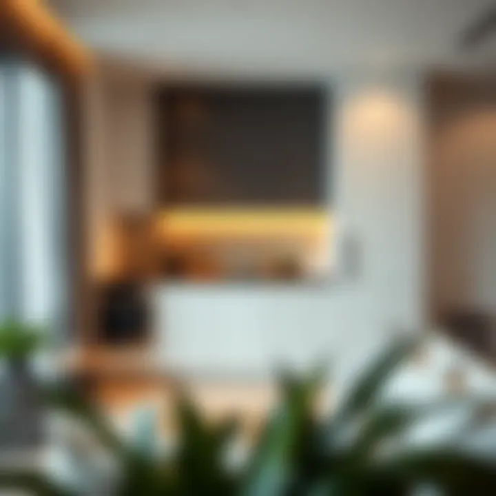 Sleek Kitchen Design of a Studio Apartment Modern kitchen setup in a furnished studio