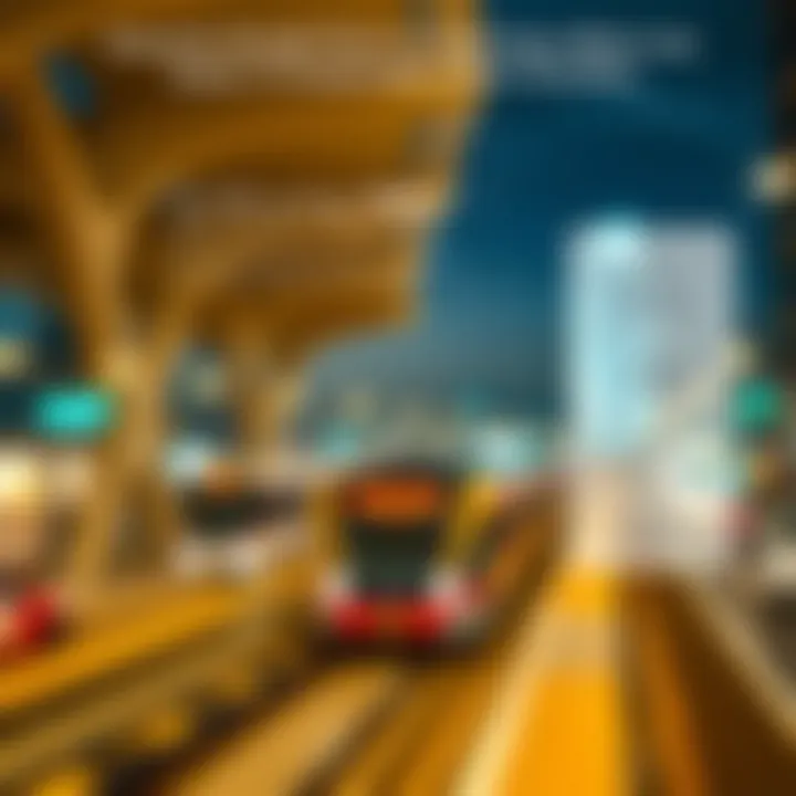 Infographic on the economic impact of the metro line