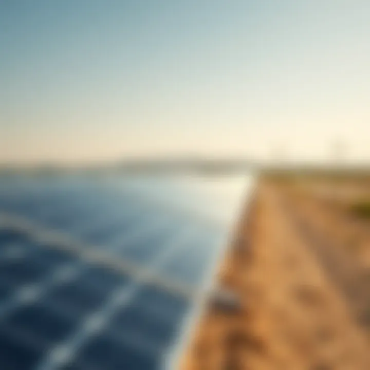 Solar energy farm showcasing renewable energy efforts in the UAE