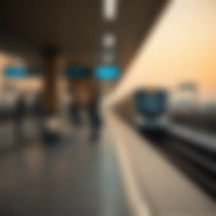 Accessibility features at a Dubai metro station
