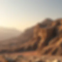 Majestic view of Jebel Hatta's rugged terrain