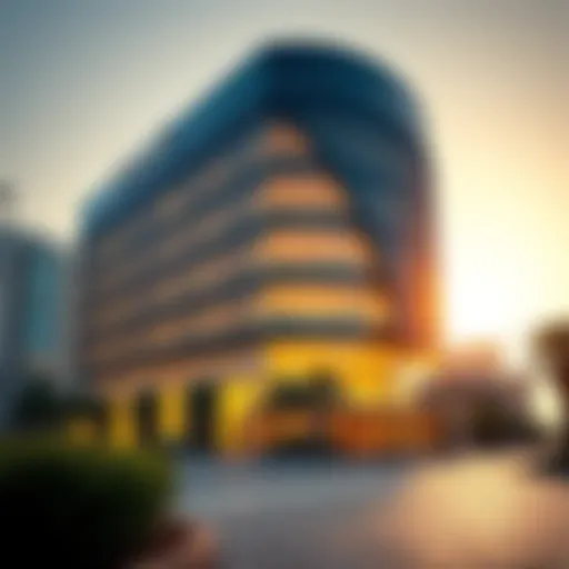 Modern Architecture of Karama Centre Exterior view of Karama Centre showcasing its modern architecture