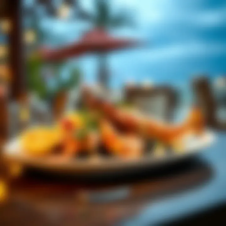 Seafood Delights at Kite Beach Artfully presented seafood dish on a plate