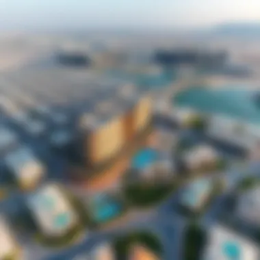 Strategic Location of Kov Rotana Aerial view of Kov Rotana with surrounding luxury developments