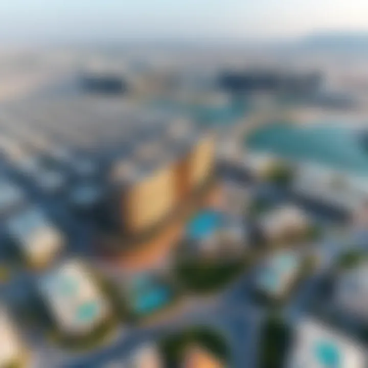 Strategic Location of Kov Rotana Aerial view of Kov Rotana with surrounding luxury developments