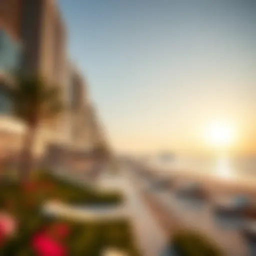Breathtaking Beachfront at La Mer Stunning beachfront view of La Mer Dubai