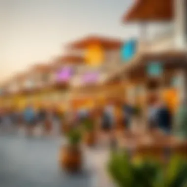 Vibrant Lifestyle and Culture at La Mer Vibrant atmosphere at La Mer Dubai with shops and cafes