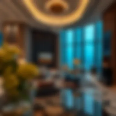 Luxurious Interior of Landmark Tower Interior shot revealing the luxurious amenities and spacious layout of the Landmark Tower