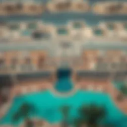 Aerial view of Last Exit Al Khawaneej showcasing its unique architectural design