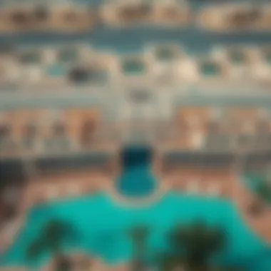 Aerial Perspective of Last Exit Al Khawaneej Aerial view of Last Exit Al Khawaneej showcasing its unique architectural design
