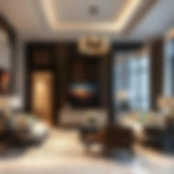 Luxurious interior of a residential unit in Marwa Heights