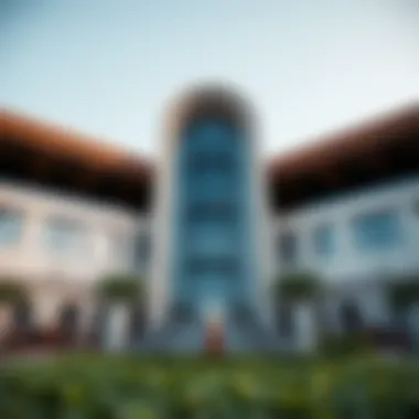 Architectural Elegance of Mazaya 6 Stunning architectural view of Mazaya 6 showcasing modern design elements