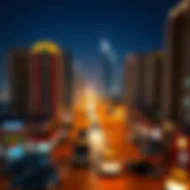 Urban Landscape of Dubai Surrounding Al Majara Vibrant urban landscape surrounding Al Majara