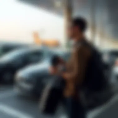 Seamless Parking Experience Traveler enjoying a seamless parking experience at Dubai Airport