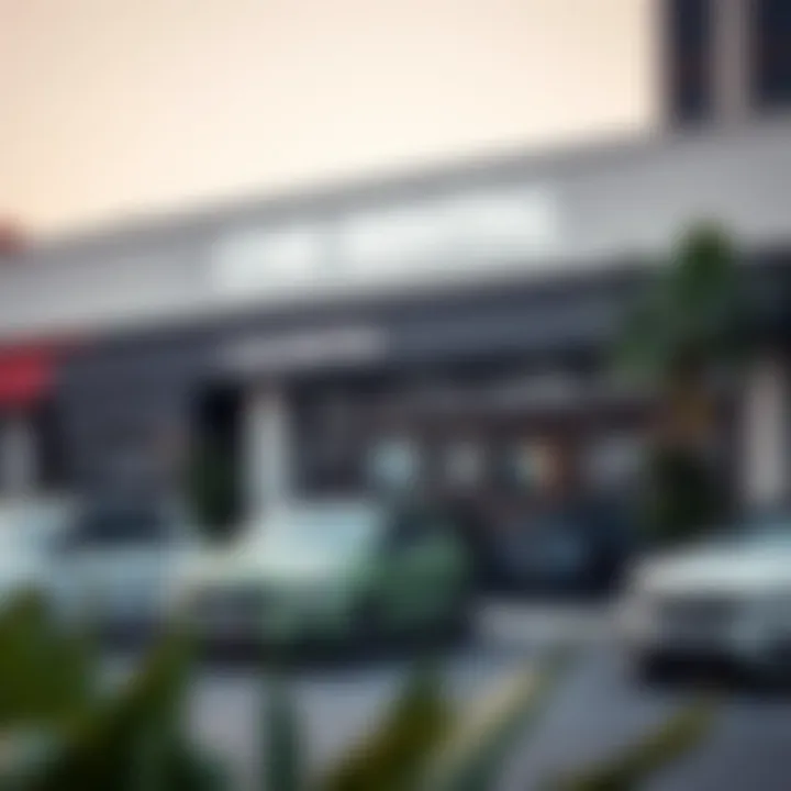Car Rental Agency in Tecom A modern car rental agency office in Tecom, Dubai