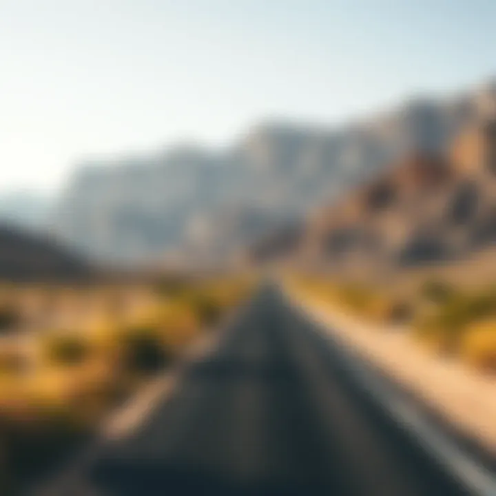 Scenic road leading to Jebel Jais