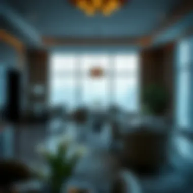 Sophisticated Dining Space in Apartment Hotels Elegant dining space in a high-end apartment hotel