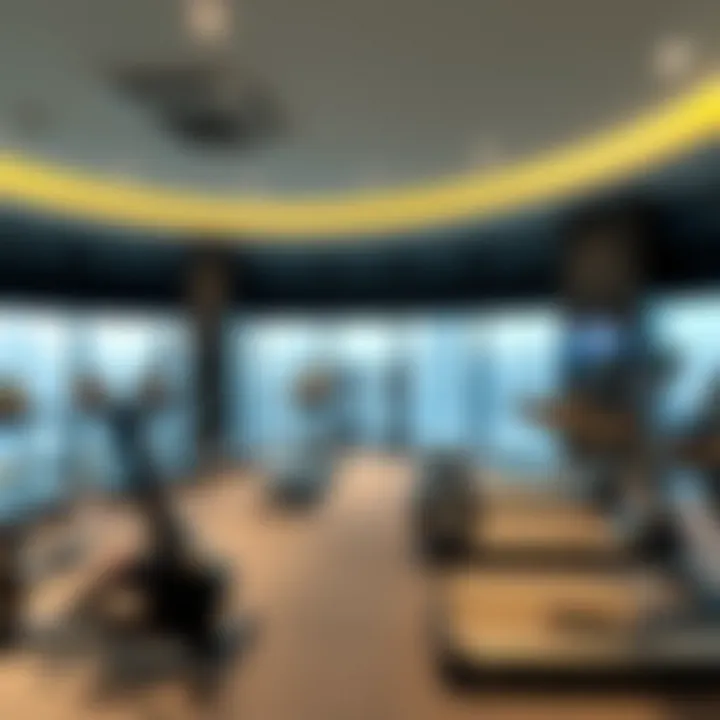 State-of-the-Art Fitness Center in Dubai Apartment Hotels Modern fitness center in a Dubai apartment hotel