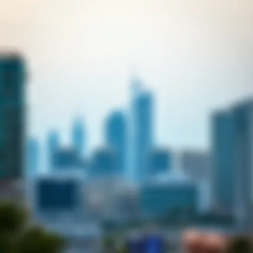 UAE Skyline and Modern Living Scenic view of the UAE skyline showcasing modern architecture