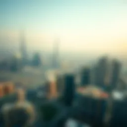 Aerial view of Dubai's skyline showcasing luxury real estate developments
