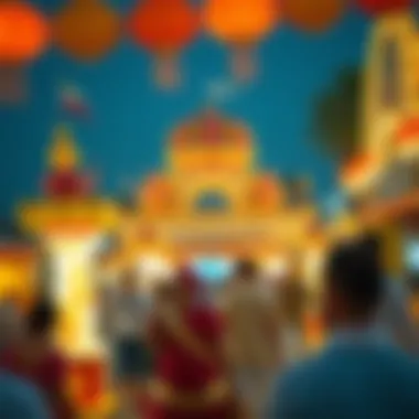 Cultural Festivals of the UAE Cultural festival in the UAE during a holiday