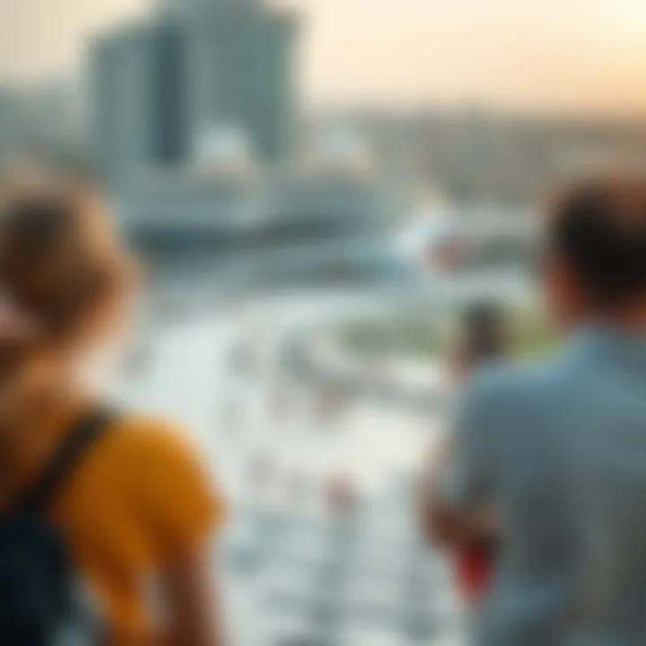 Tourists enjoying a holiday in the UAE