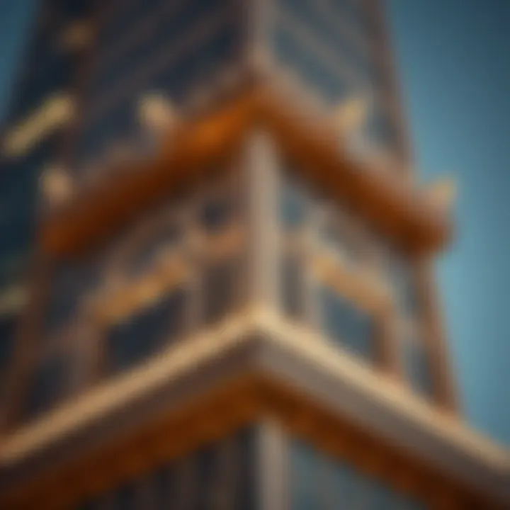Architectural Features of Rolex Tower Close-up of Rolex Tower's architectural features