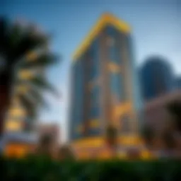 Exterior view of Sky View Tower 1 showcasing its modern architecture
