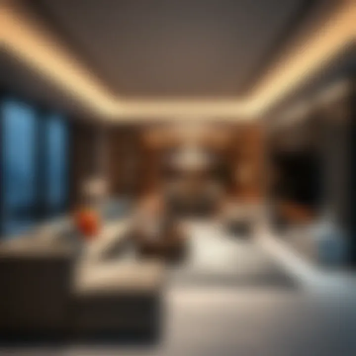Luxurious Living Space Luxurious interior of a residential unit in Sky View Tower 1