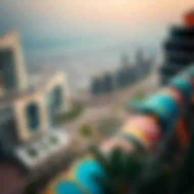 Aerial view of Dubai's skyline with luxury real estate developments