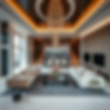 Luxurious interior design of a high-end property