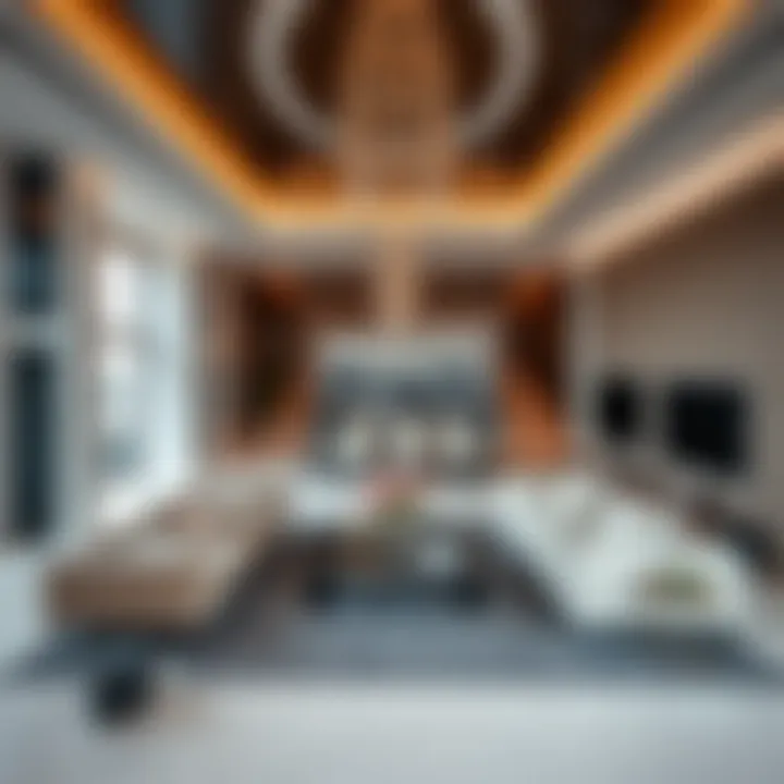 Luxurious interior design of a high-end property