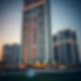 Stunning architectural view of South Heights Tower B showcasing its modern design